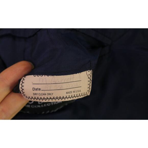 Mario Bosco by Adrian Jules Navy Blue w/ Gold Metal Buttons 3B Blazer Jacket 44R - Picture 8 of 9
